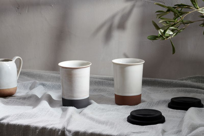 Edo Travel Mug - Slate | Nkuku
