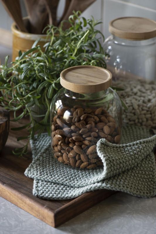 Oppbevaringskrukke med bambuslokk | IB Laursen