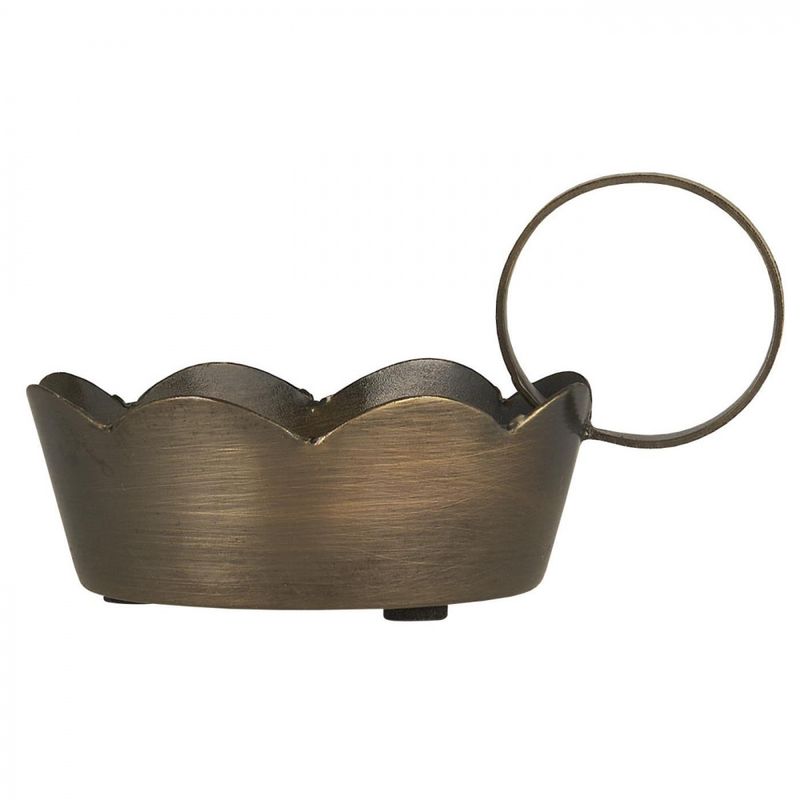 Lysestake til kertelys med bølgekant | IB Larusen