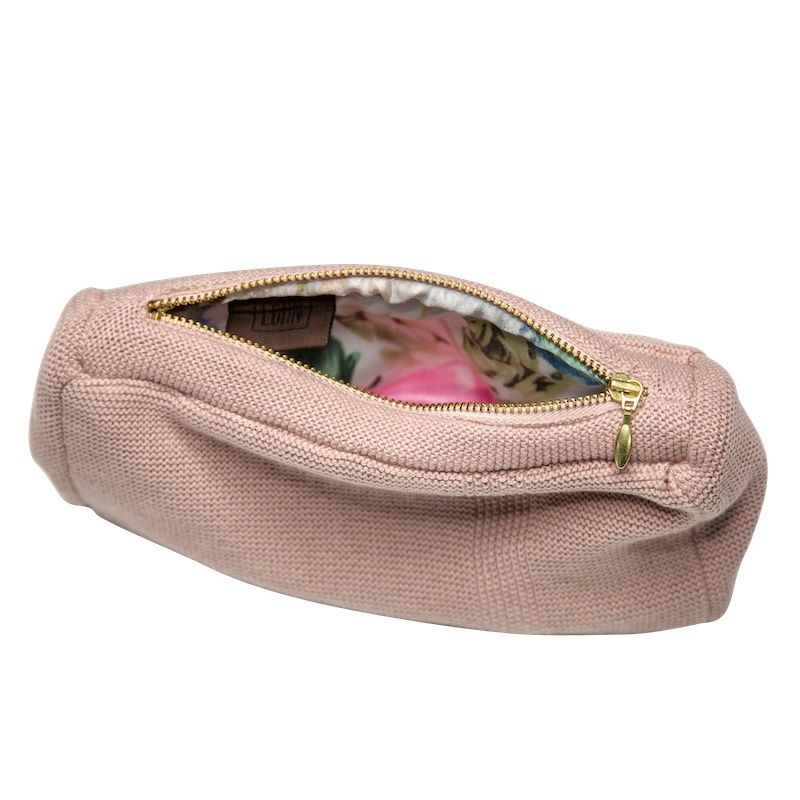 Signatur strikket clutch - light pink | By LOHN